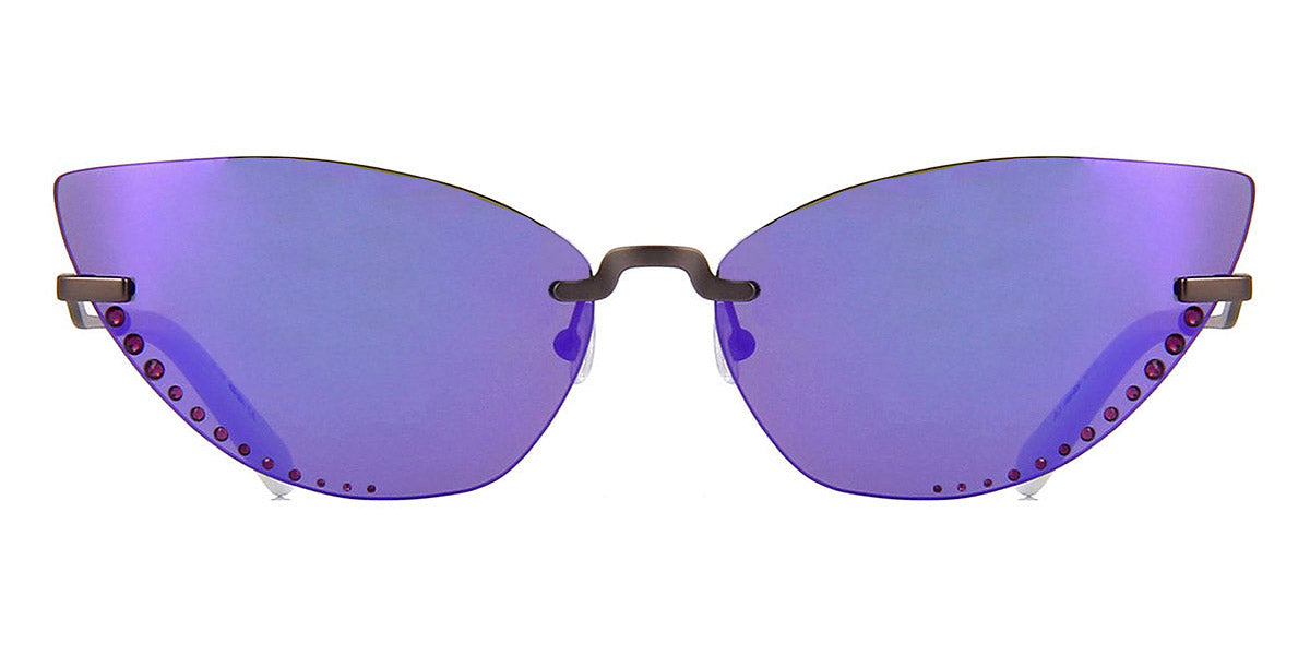 Kenzo® kz40004u Sunglasses - Satin Gunmetal and White