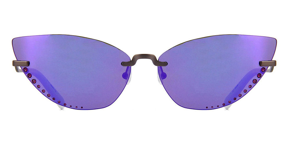 Kenzo® kz40004u Sunglasses - Satin Gunmetal and White