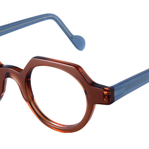 NaoNed® Kernouez NAO Kernouez 2224 43 - Transparent Coconut Brown / Milky Blue Eyeglasses