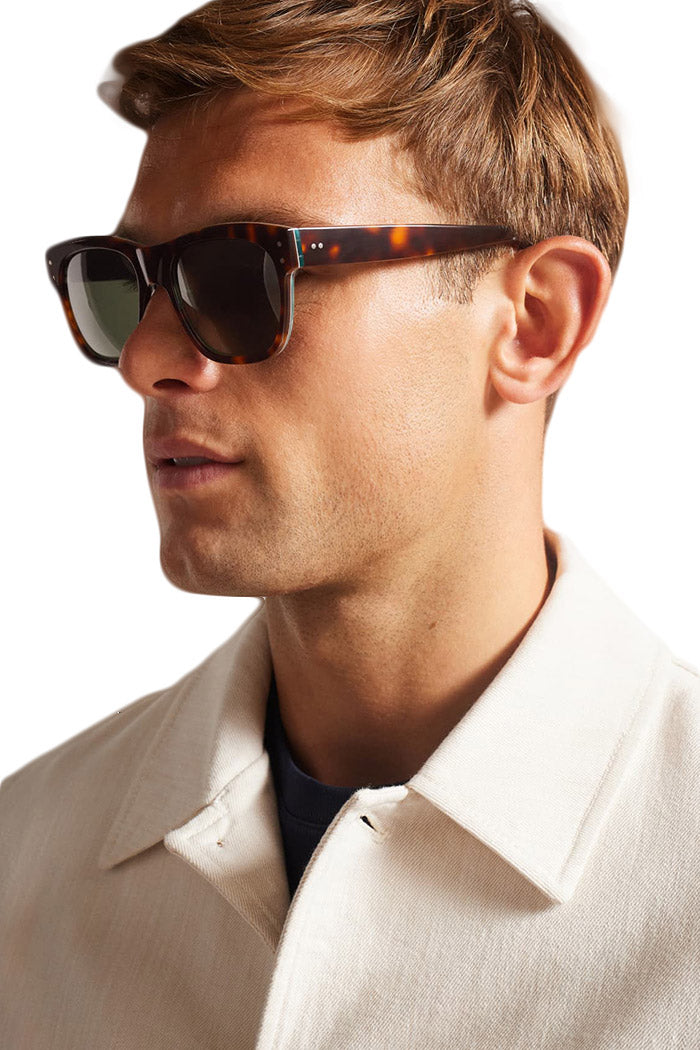 OLIVER GOLDSMITH® & TED BAKER® -LORD TORTOISE SUNGLASSES ON PERSON
