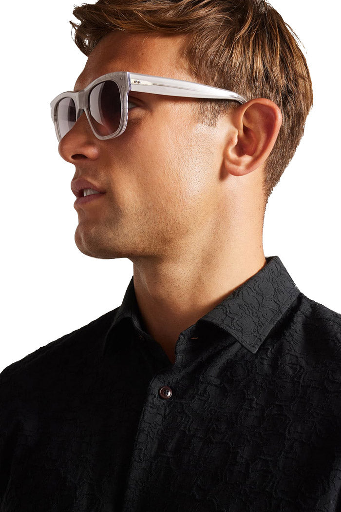 OLIVER GOLDSMITH® & TED BAKER® -LORD GRAY SUNGLASSES ON PERSON