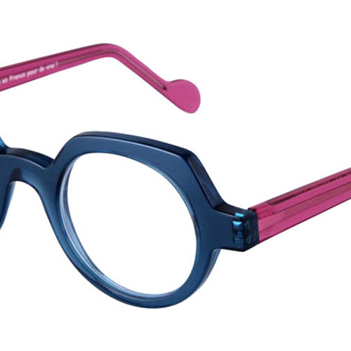 NaoNed® Louaneg NAO Louaneg 2212 44 - Transparent Blue / Pink Eyeglasses