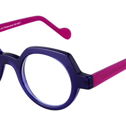 NaoNed® Louaneg NAO Louaneg 2235 44 - Transparent Blue / Orchid Violet Eyeglasses