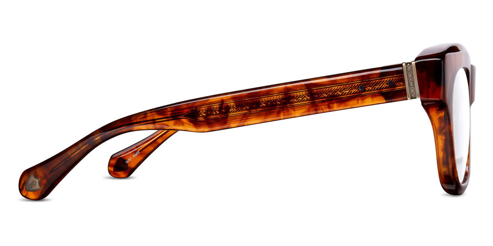 Matsuda® M1027 MTD M1027 Walnut/Amber 50 - Walnut / Amber Eyeglasses