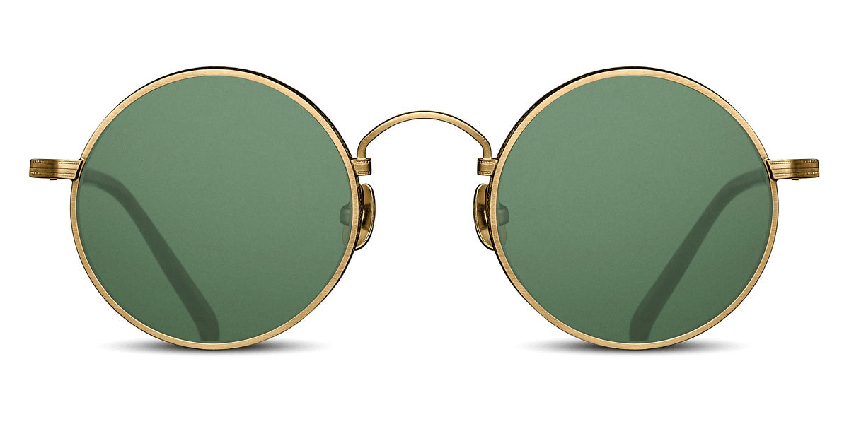 Matsuda® M3100 MTD M3100 Antique Gold/Dark Brown/G-15 47 - Antique Gold/Dark Brown / G-15 Sunglasses