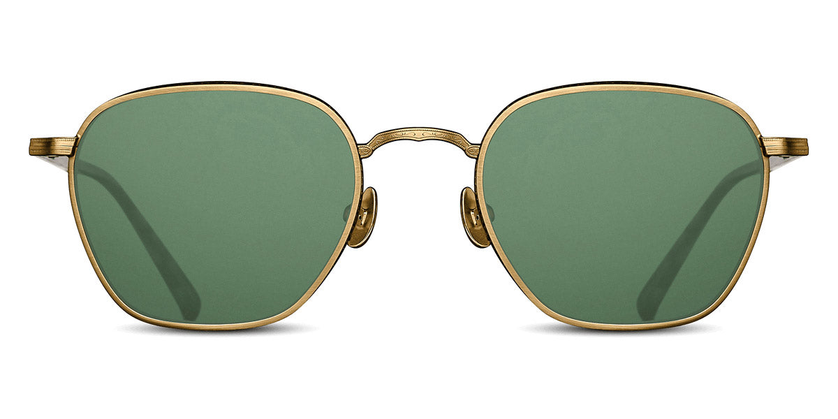 Matsuda® M3101 MTD M3101 Antique Gold/Dark Brown/G-15 52 - Antique Gold/Dark Brown / G-15 Sunglasses