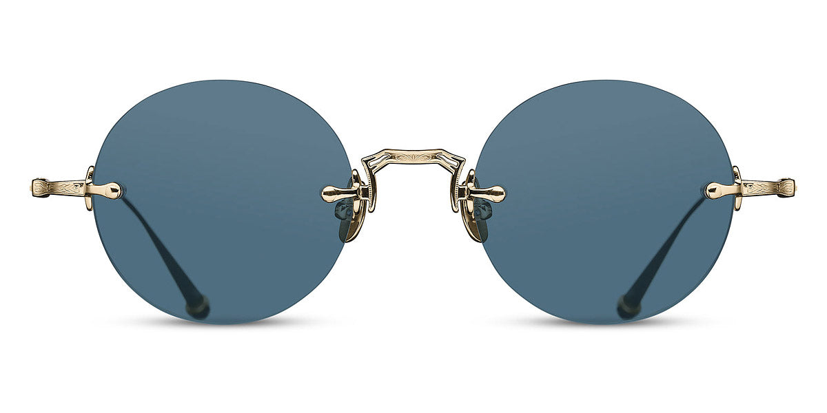 Matsuda® M3105-D MTD M3105-D Brushed Gold/Blue Grey 47 - Brushed Gold / Blue Grey Sunglasses