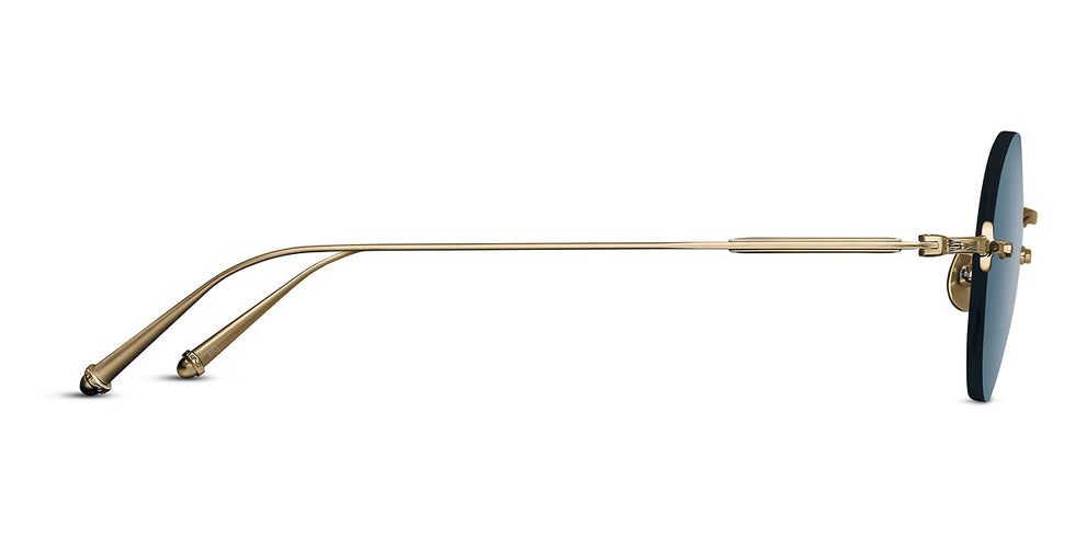 Matsuda® M3105-D MTD M3105-D Brushed Gold/Blue Grey 47 - Brushed Gold / Blue Grey Sunglasses
