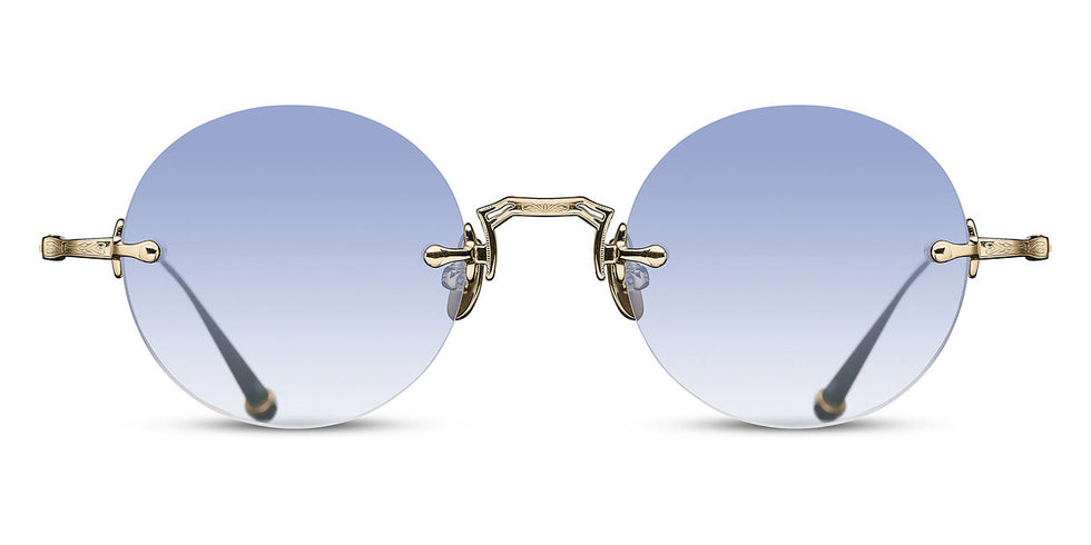Matsuda® M3105-D MTD M3105-D Brushed Gold/Cafe Blue Gradient 47 - Brushed Gold / Cafe Blue Gradient Sunglasses