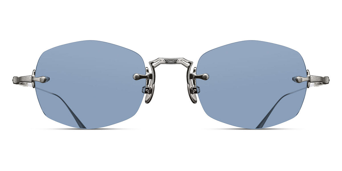 Matsuda® M3105-F MTD M3105-F Palladium White/Cobalt Blue 49 - Palladium White / Cobalt Blue Sunglasses