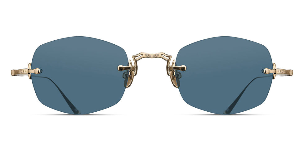Matsuda® M3105-F MTD M3105-F Brushed Gold/Blue Grey 49 - Brushed Gold / Blue Grey Sunglasses
