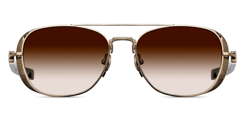 Matsuda® M3115 MTD M3115 Brushed Gold/Black/Brown Gradient 55 - Brushed Gold/Black / Brown Gradient Sunglasses