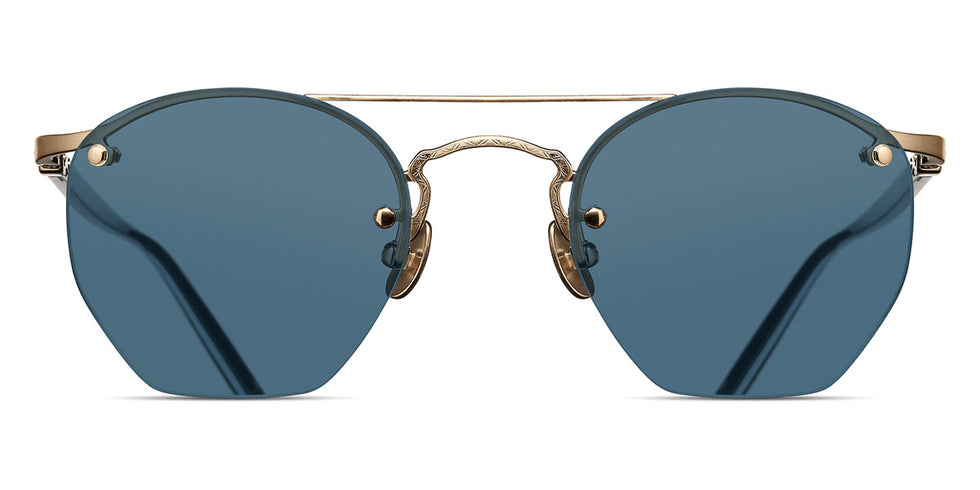 Matsuda® M3117 MTD M3117 Brushed Gold/Blue Grey 48 - Brushed Gold / Blue Grey Sunglasses