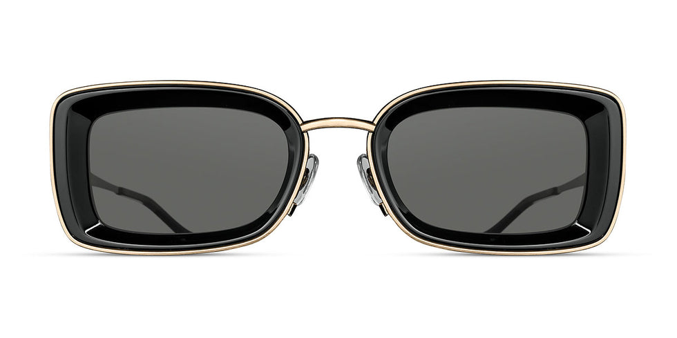 Matsuda® M3124 MTD M3124 Brushed Gold/Black Grey 51 - Brushed Gold / Black Grey Sunglasses
