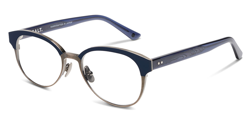 SALT.® MADISON RX SAL MADISON RX 002 54 - Indigo Blue Antique Silver Eyeglasses