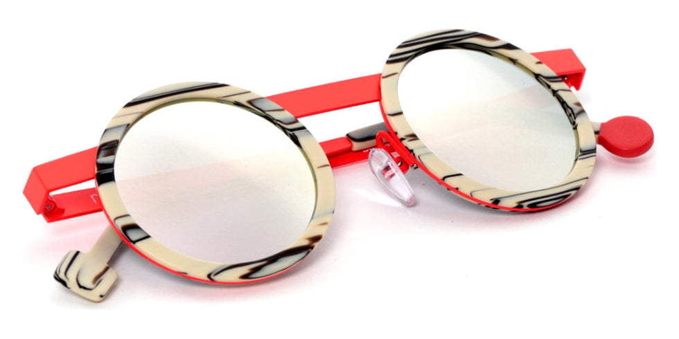 Sabine Be® Mini Be Gipsy Sun - Matte Vanilla Choco / Satin Neon Orange Sunglasses