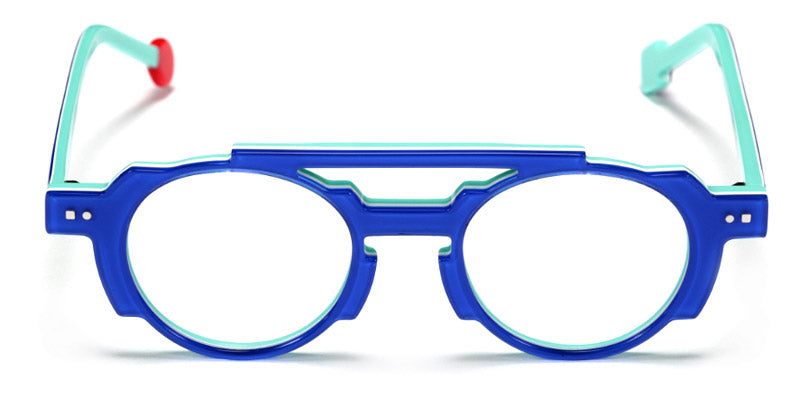 Sabine Be® Mini Be Groovy Swell - Shiny Translucent Blue Klein / White / Shiny Turquoise Eyeglasses