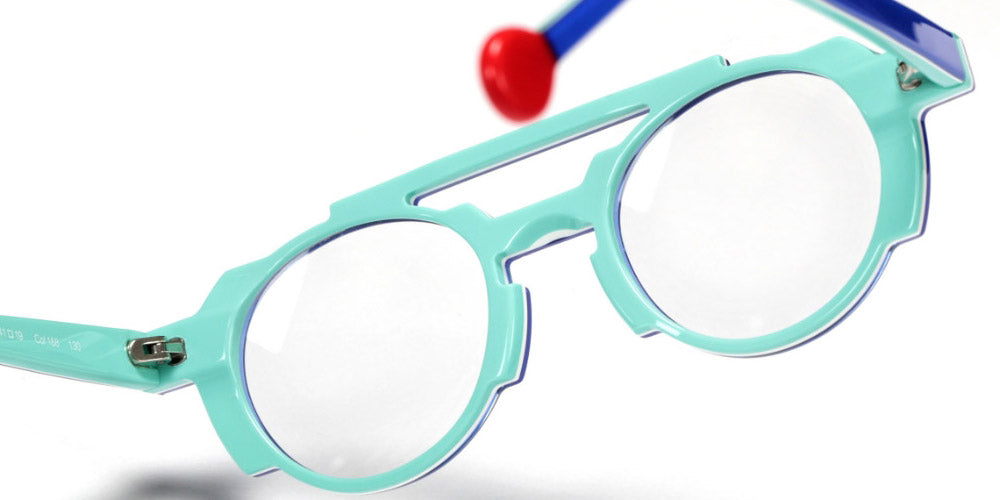 Sabine Be® Mini Be Groovy Swell - Shiny Translucent Blue Klein / White / Shiny Turquoise Eyeglasses