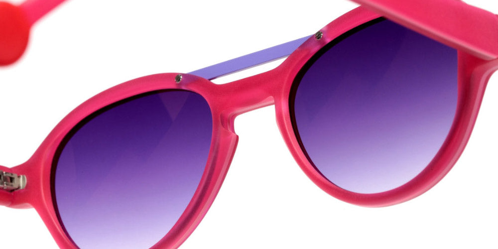 Sabine Be® Mini Be Hype Sun T46 - Matte Neon Pink / Satin Light Purple Sunglasses
