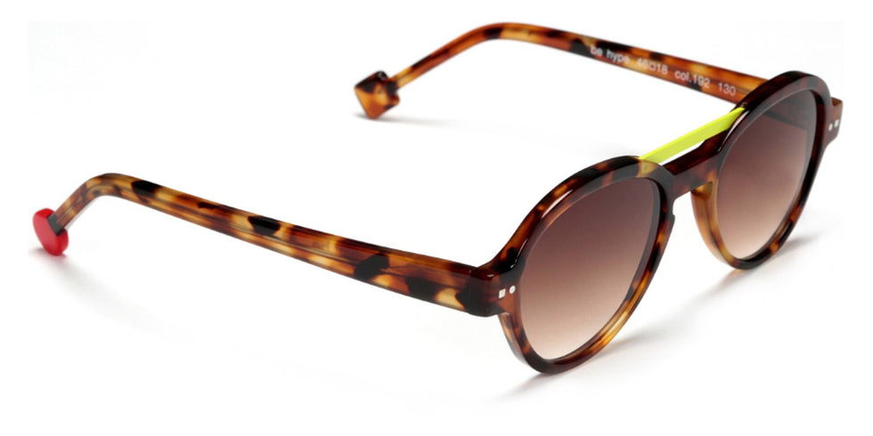Sabine Be® Mini Be Hype Sun T46 - Shiny Fawn Tortoise / Neon Yellow Sunglasses