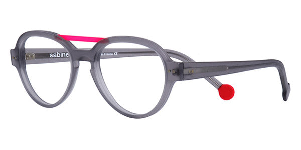 Sabine Be® Mini Be Hype T49 - Matte Translucent Gray / Satin Neon Pink Eyeglasses