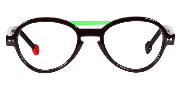 Sabine Be® Mini Be Hype T49 - Shiny Dark Choco Brown / Polished Palladium Eyeglasses