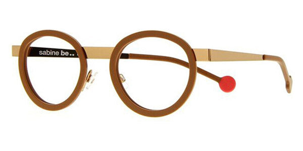 Sabine Be® Mini Be Lucky - Matte Brown / Polished Rose Gold Eyeglasses
