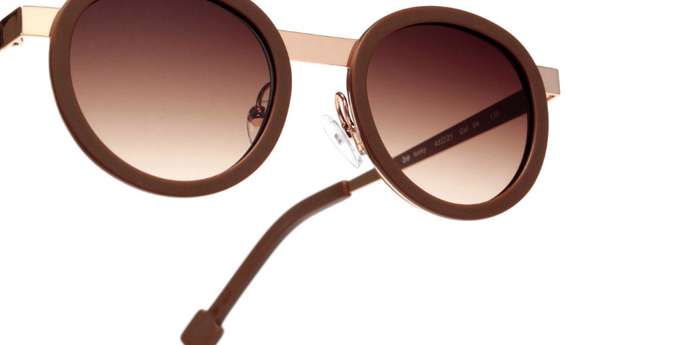 Sabine Be® Mini Be Lucky Sun - Matte Brown / Polished Rose Gold Sunglasses