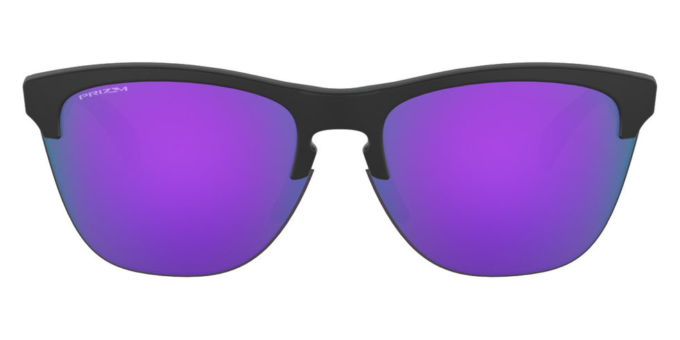 Oakley® OO9374 Frogskins Lite OO9374 937431 63 - Matte Black / Prizm Violet Sunglasses