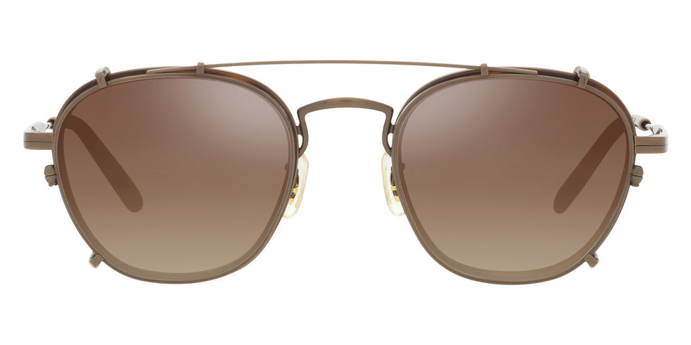 Oliver Peoples® Lilletto OV1316TM 5284Q1 48 - Antique Gold/Dark Brown Gradient Mirror Sunglasses