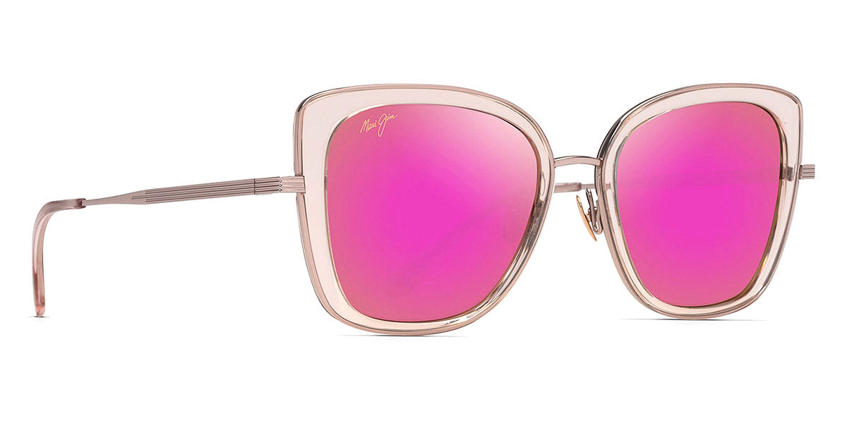 Maui Jim® Violet Lake MAU Violet Lake P843-09E 53 - Transparent Pink with Rose Gold Sunglasses