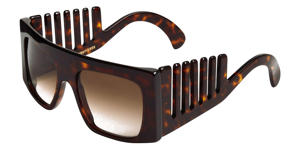 Emmanuelle Khanh® EK PEIGNE EK PEIGNE 18 55 - 18 - Dark Tortoise Sunglasses