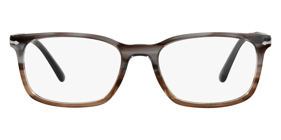 Persol® PO3189V - Striped Gray/Gradient Brown Eyeglasses