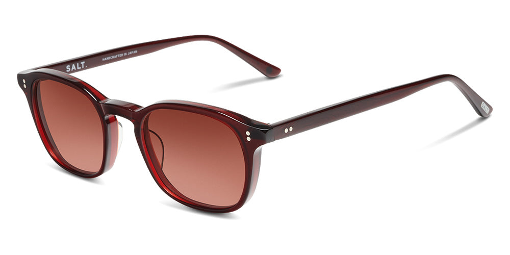 SALT.® QUINN SAL QUINN 003 50 - Redwood/Glass Crimson Sunglasses