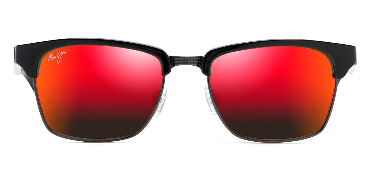 Maui Jim® KAWIKA RM257 17C - Black Gloss with Antique Pewter/HAWAII LAVA™ Sunglasses