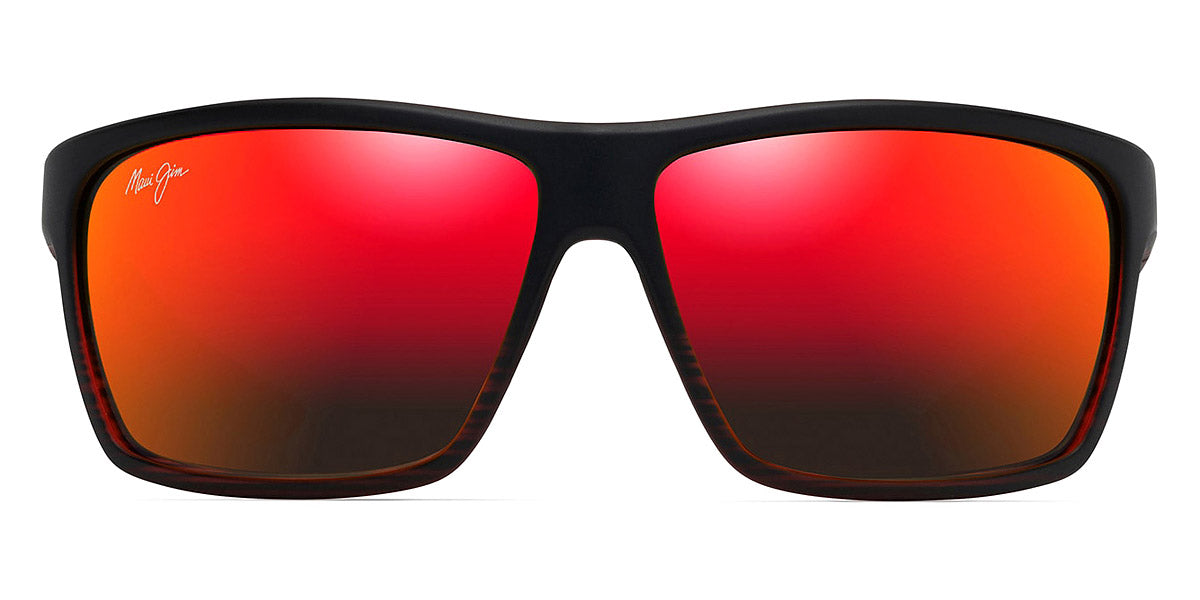 Maui Jim® ALENUIHAHA RM839 07C - Burgundy Stripe Sunglasses