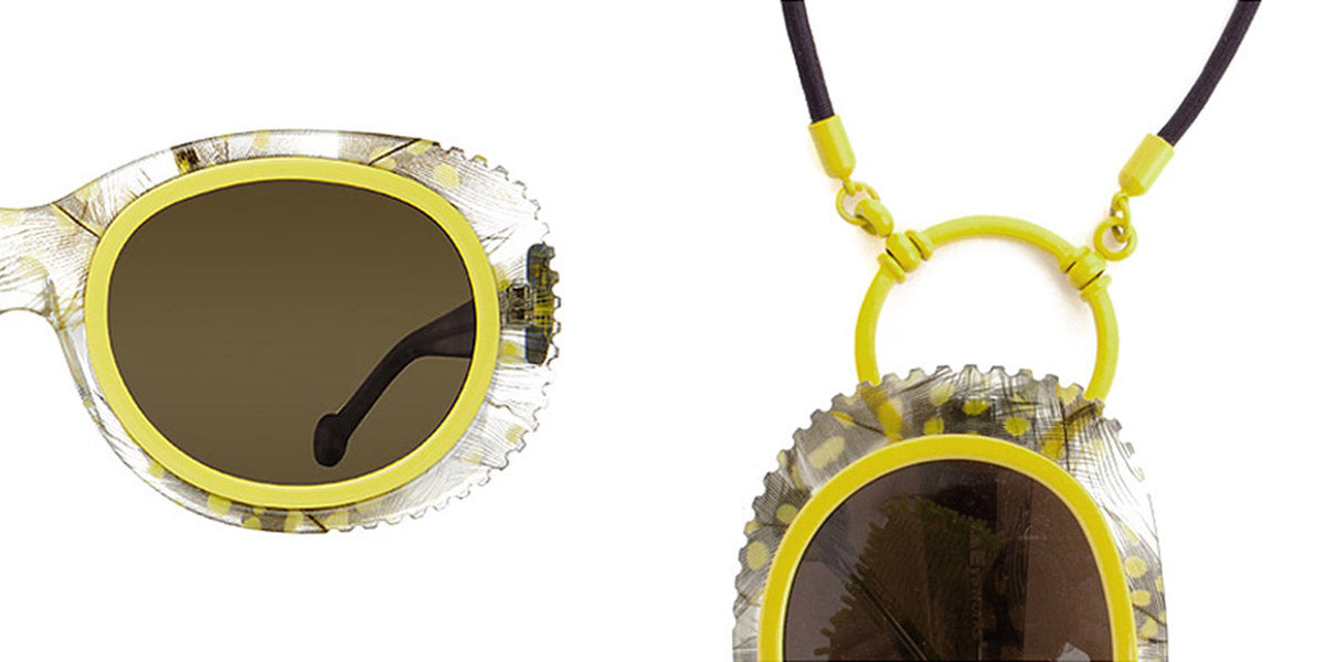 L.A.Eyeworks® SAGUARO LA SAGUARO 756 52 - Dandy Lyon / Butter Insert Sunglasses