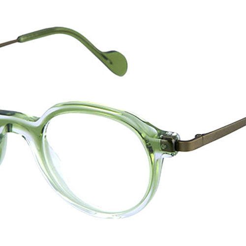 NaoNed® Skorf NAO Skorf 43118 46 - Transparent Piquant Green and Cristal / Matte Khaki Eyeglasses