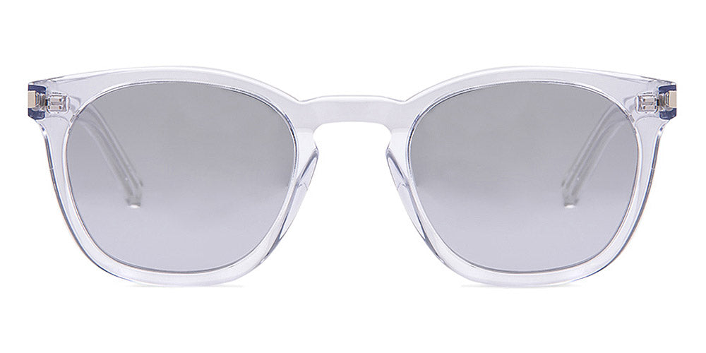 Saint Laurent® SL 28 - Crystal / Silver Mirrored Sunglasses