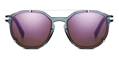 Dior® DiorBlackSuit RI  SUITRIXR_45G7 - Transparent gray acetate frame with a brown tortoiseshell-effect
