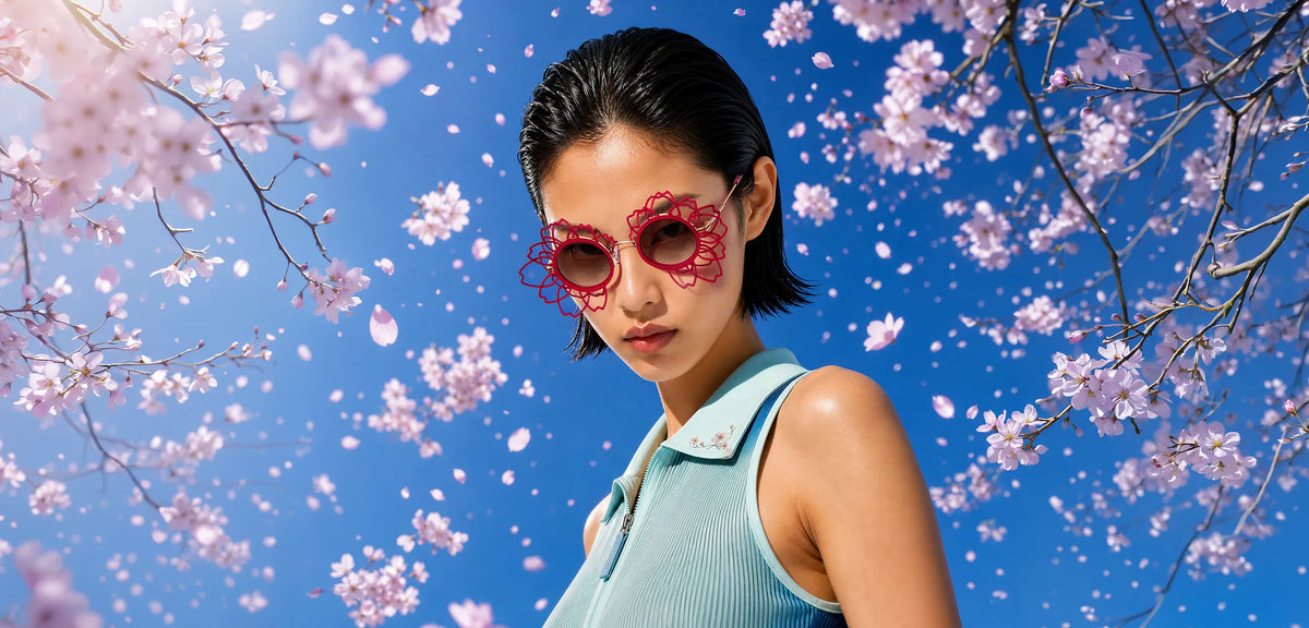 Woman in SAKURA sunglasses