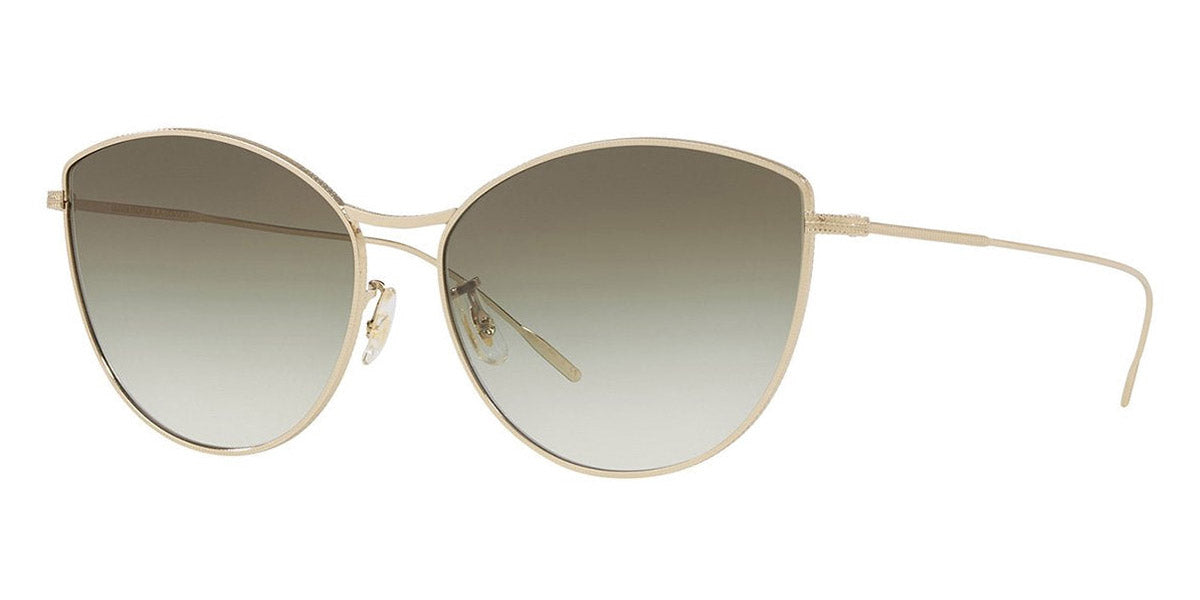 Oliver Peoples® Rayette OP 0OV1232S 50358E 60 - Gold / Clear Gradient Dark Green Sunglasses

