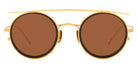 Oliver Peoples® G. Ponti-2 OV1292T 5414 46 - Brushed Chrome / Brown Sunglasses