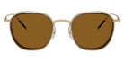 Oliver Peoples® Tk-9 Sun OP 0OV1321ST 526453 48 - 18K Gold Plated / True Brown Sunglasses