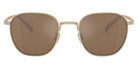 Oliver Peoples® Rynn OV1329ST 5035G8 - Gold / Cognac mirror Sunglasses