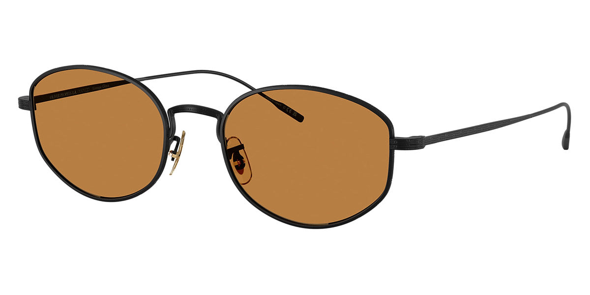 Oliver Peoples® Estra OP 0OV1347ST 501753 51 - Matte Black / Cognac Sunglasses