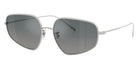 Oliver Peoples® Eylla OV1356S 50366I 57 - Silver / Dark Grey Gradient Mirror Sunglasses