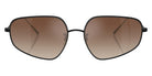 Oliver Peoples® Eylla OV1356S 5062Q1 57 - Matte Black / Dark Brown Gradient Mirror Sunglasses