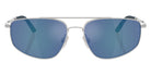 Oliver Peoples® R-14 OV1361S 506355 57 - Brushed Silver / Marine Flash Mirror Sunglasses