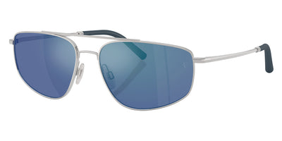 Oliver Peoples® R-14 OV1361S 506355 57 - Brushed Silver / Marine Flash Mirror Sunglasses